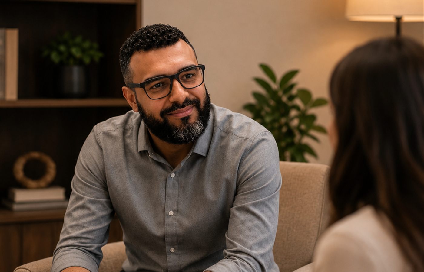 Fabiano Pachu durante um atendimento